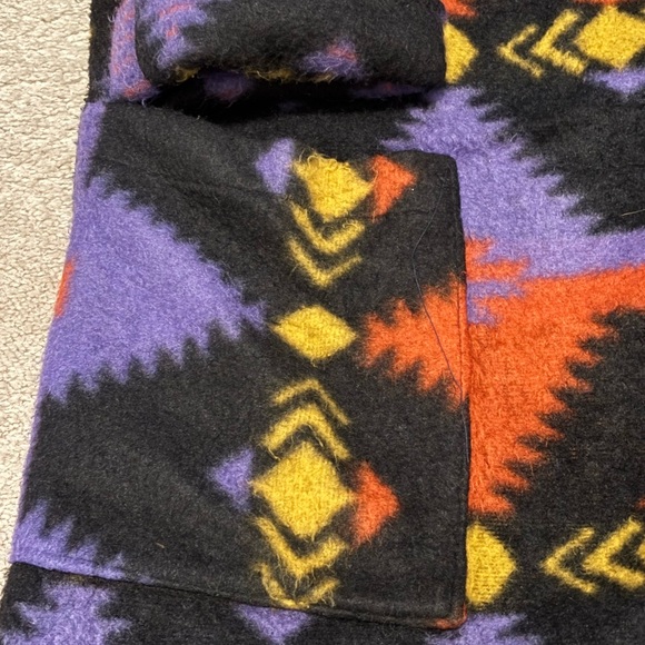 Vintage Loom Wear 80’s Aztec Native Women’s Large Patterned Fleece Jacket - Picture 2 of 4